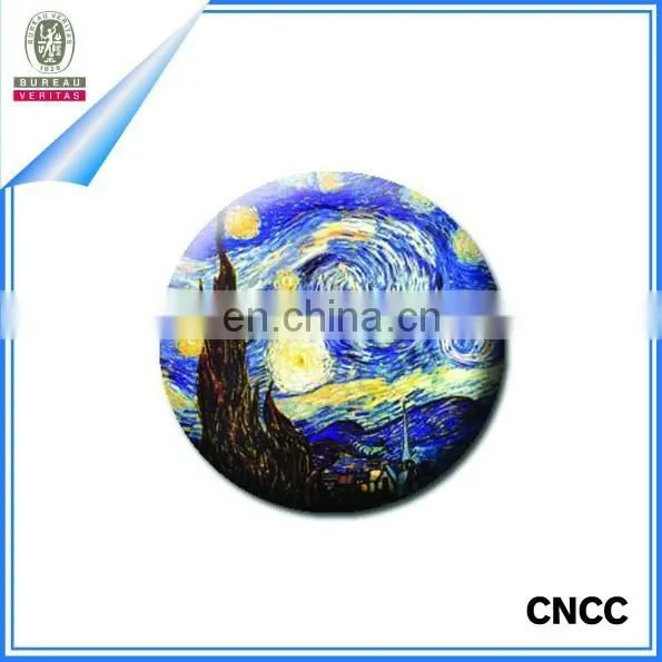 Custom 25mm Circle Round Tin Plate White Plastic Back Pin Button Badge photo-3