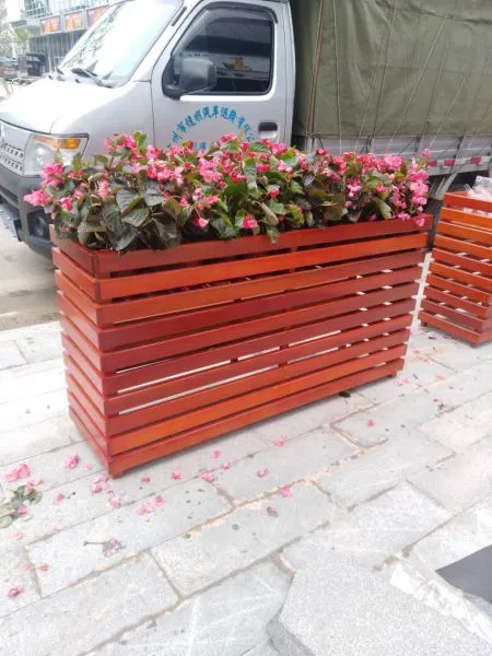 Nontoxic Outdoor Flower Boxes Rectangular Planter Box Professional