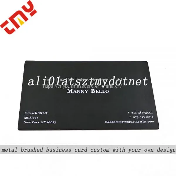 Custom Blank Metal Credit Cards,Black Metal Business Card Printing