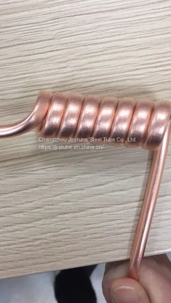 Double-wall Seamless Copper Coated Bundy Tube 9.52*0.7 Refrigeration Condenser Tube