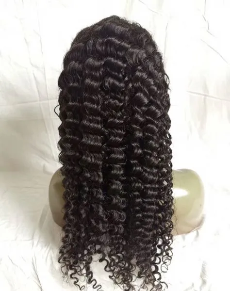 KHH Deep Curly Wave Lace Front Wigs With Baby Hair,Glueless Cuticle Aligned Peruvian Human Hair Wigs Sample for Black Women photo-2