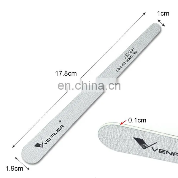 51106 VANALISA Professional Nail File 180/240 Double Side OEM Custom Printed Logo Top Nail File photo-6