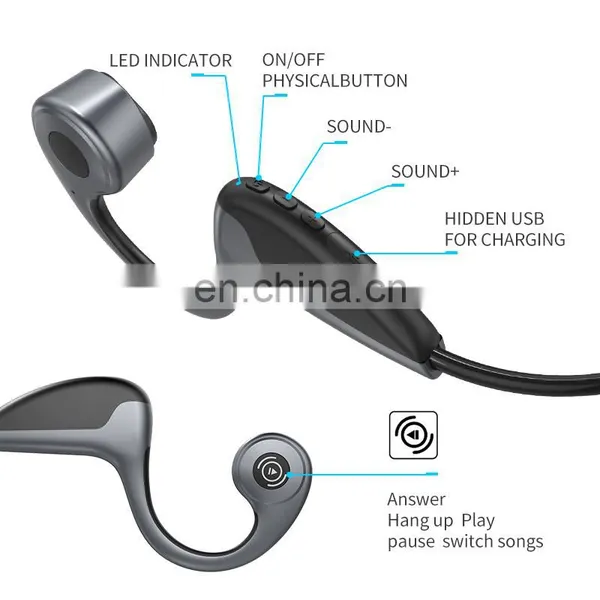 Golden Sky Wireless Sports Earphone Bone Conduction Speakers Running Headphone Motorcycle Headset Factory Wholesale photo-3