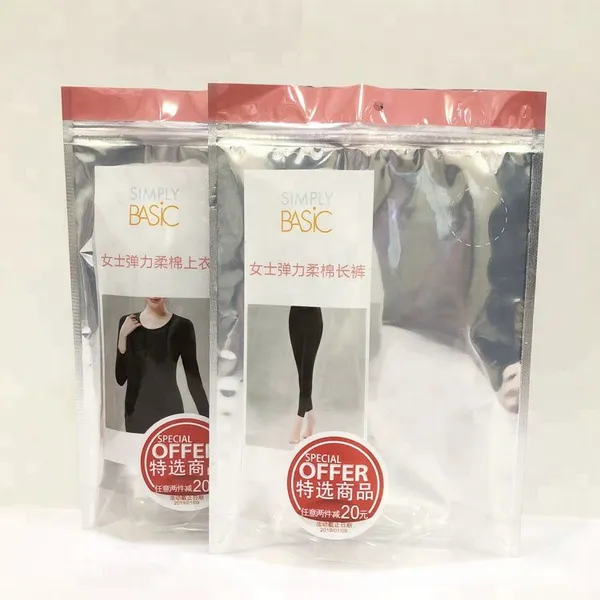 Manufacturer Apparel Garment Packaging Resealable Plastic Kids Clothing Packaging Bag photo-2