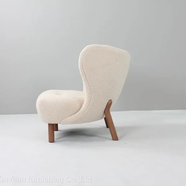 2022 High Quality Mid Century Modern Furniture Lounge With Cushion Petra Chair With Solid Ashwood Legs photo-2