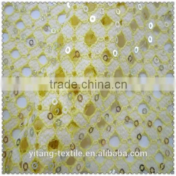 Sequin Embroidery Beaded Lace Fabric photo-2