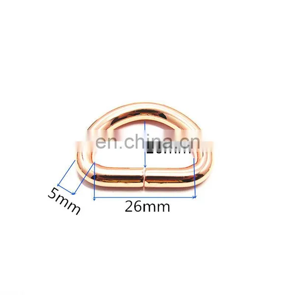 1 Inch Metal Rings Rose Gold D Ring Colored Metal D Ring photo-2