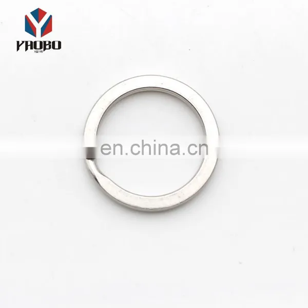 Wholesales Stainless Steel Key Accessories Keyring Flat Split Ring Keychain For Bag photo-3