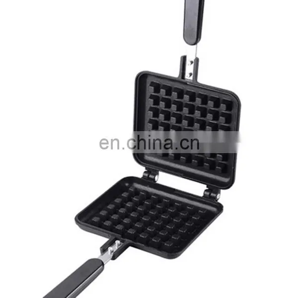 Eco-friendly Breakfast Square Die Cast Egg Waffles Frying Pan photo-2