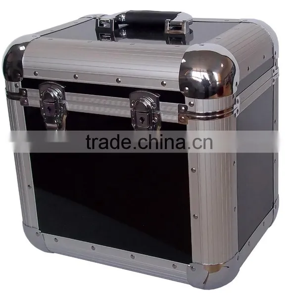 Black Aluminum LP Flight Case to Hold 80pcs LP,custom Make Locking Aluminum LP Record Carry Case,black Aluminum dj Flight Case photo-2