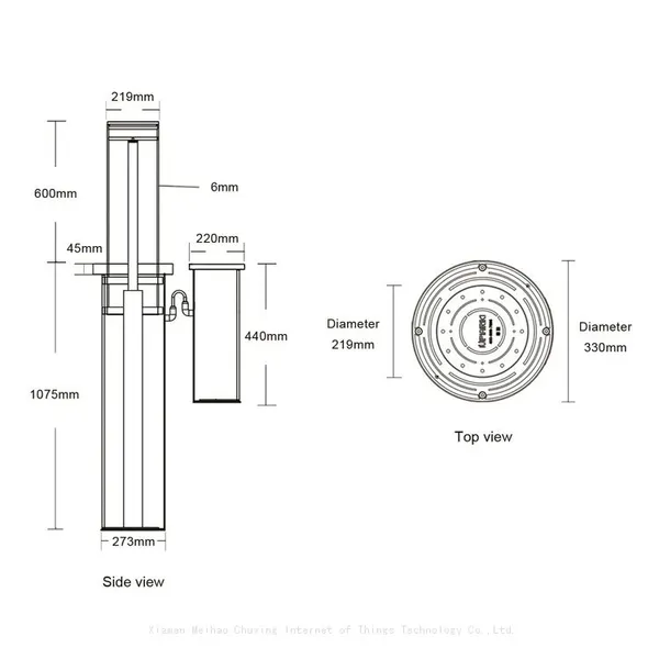 Heavy Duty Anti-terror Battery Operated Bollard Automatic Parking Barrier for Car Parking Space Mall Entrace photo-5