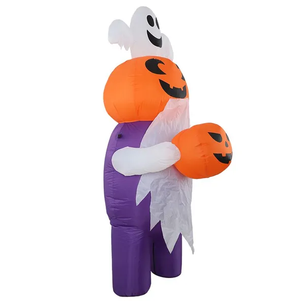 Inflatable Grim Reaper With Inflatable Haunted House – Spooky Halloween Display photo-2