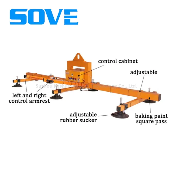 SOVE High Lifting Equipment for Metal Sheet Loading Vacuum Suction Crane Equipment for Numerical Control Press photo-2