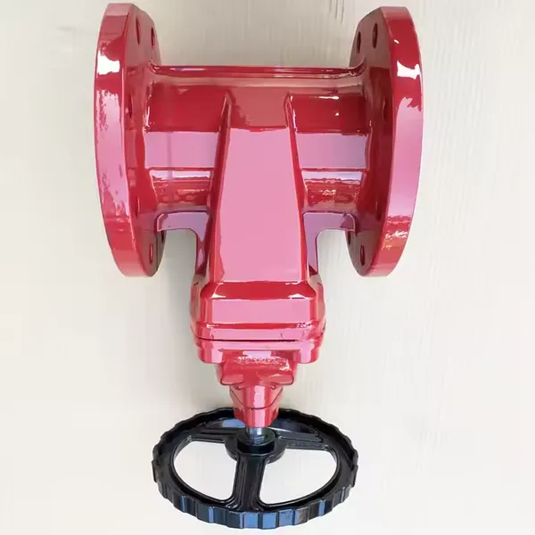 ANSI AWWA C515 Z45X-16 Manual Dark Wedge Cast Iron Ductile Iron Soft Seal Fire Water Gate Valve Fire Signal Resilient Seat Valve photo-2