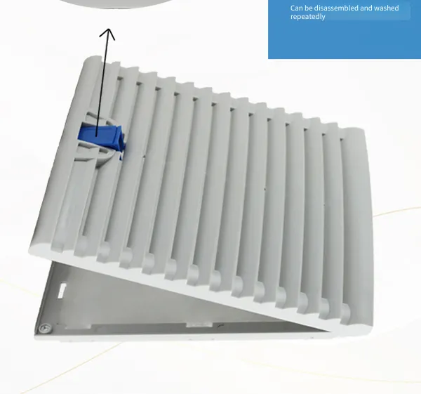 Axial Flow Fan Ventilation Filter Screen Set, Dustproof and Heat Dissipating Fan Louver Mesh Cover for Cabinet Electric Control Distribution Box, zl - 806 806.230 photo-4