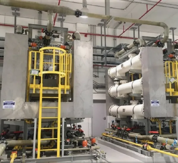 Turn-Down Meerwasser-Elektrochlorierungssystem mit selbstreinigender Zelle