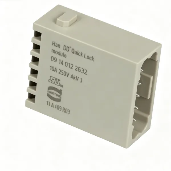 HARTING 09140122632 Han-Modular Han DD 12 Contacts Male Quick Lock Heavy Duty Rectangular Connector Module photo-4