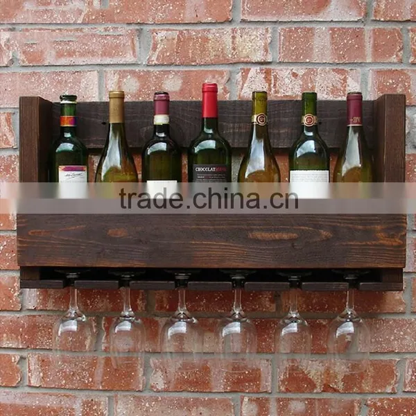 Storage Wooden Wine Rack, Wine Display Shelf, Wholesale Wall Wine Rack photo-2