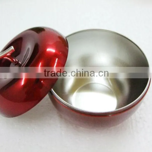 Painted Apple Shape Stainless Steel Spice Jar photo-3