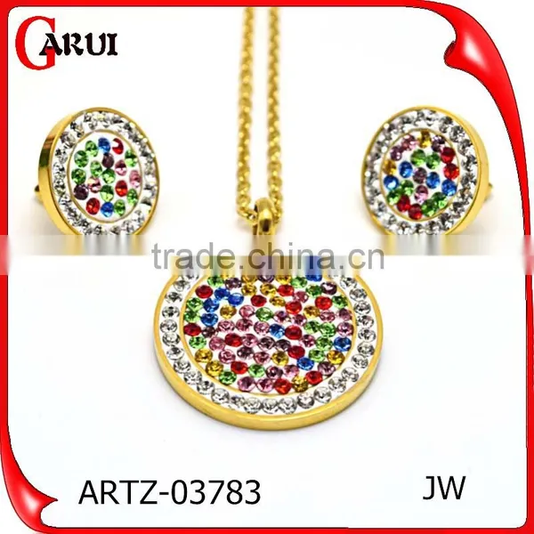 Jewelry Trends 2016 Wedding Favors Gifts Colorful Bead Fashion Heavy Jewelry Set photo-2