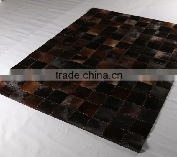 Hot Patchwork Cow Skin Carpet Natural Cowhide Rugs Quality Choice photo-3