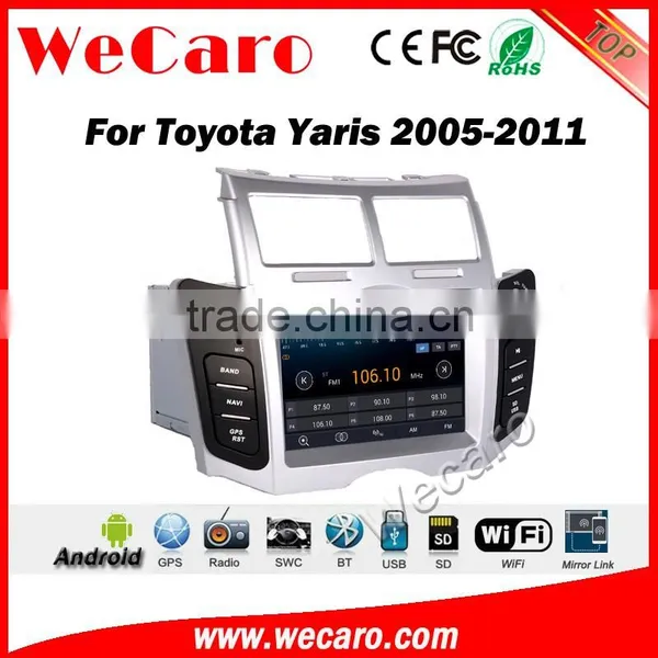 Wecaro WC-TY6221 Android 5.1.1 Car Navigation System for Toyota Yaris Sedan 2005-2011 Car Dvd Player Radio Gps Stereo Silver photo-2