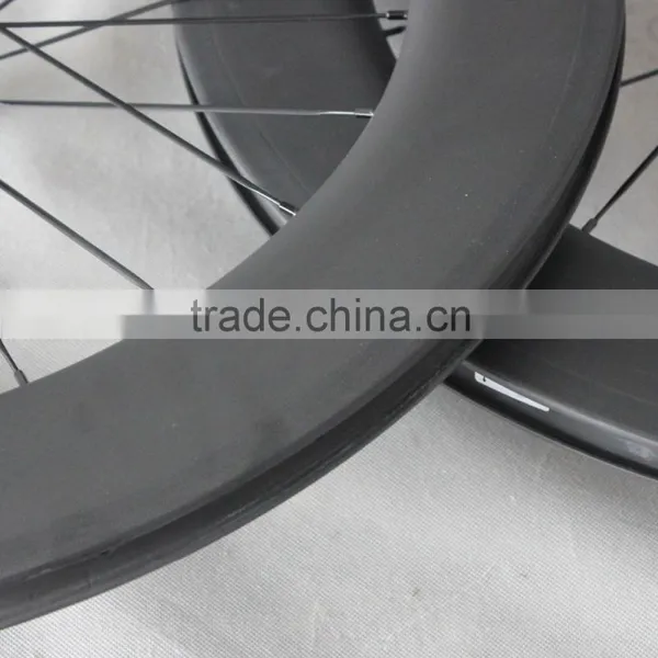 Carbon Bicycle Wheelset 86mm Clincher Road Bike Wheels 27mm Width W56C photo-6