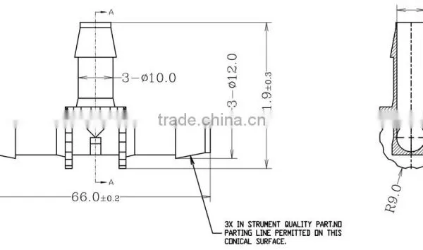 3/8" Tee Joints Plastic Joint Tube Joint Tube Connector PP Body photo-3