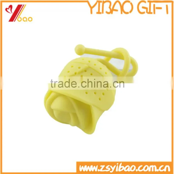 Wholesale FDA Food Grade Rose Shape Silicone Rubber Tea Infuser photo-3