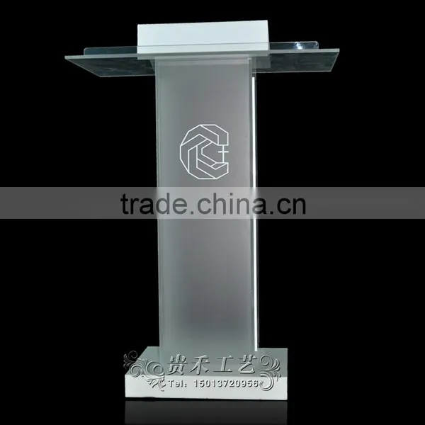 Modern Wooden Church Pulpit Acrylic Church Podium Lectern Supplier's Choice photo-6