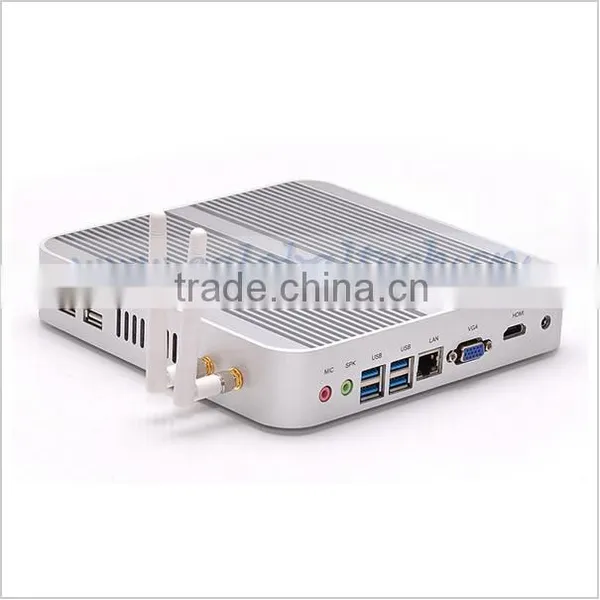 Gigabit Lan Fanless Broadwell Core i3 5005U Mini PC TV Box Windows/Linux Kodi 8GB RAM 512GB SSD 500GB HDD WIFI for , Cyber Cafe photo-2