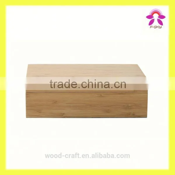 2015 High Quality Classic Wood Cigar Humidor With Bamboo Cover Made in China