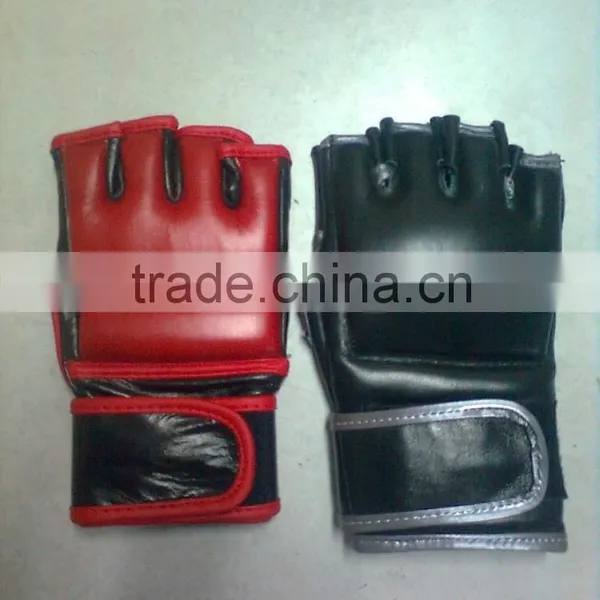 Red and Black Custom Mma Gloves