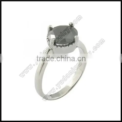 IP Plated Stainless Steel Ring Heart CZ Rose Gold Ring for Girl photo-6