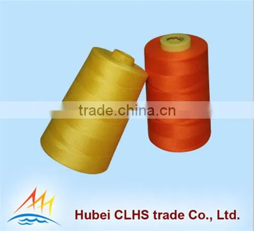 high quality 100% polyester spun sewing thread from Wuhan 50s,60s