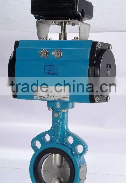 Wafer Butterfly Valve With Actuator