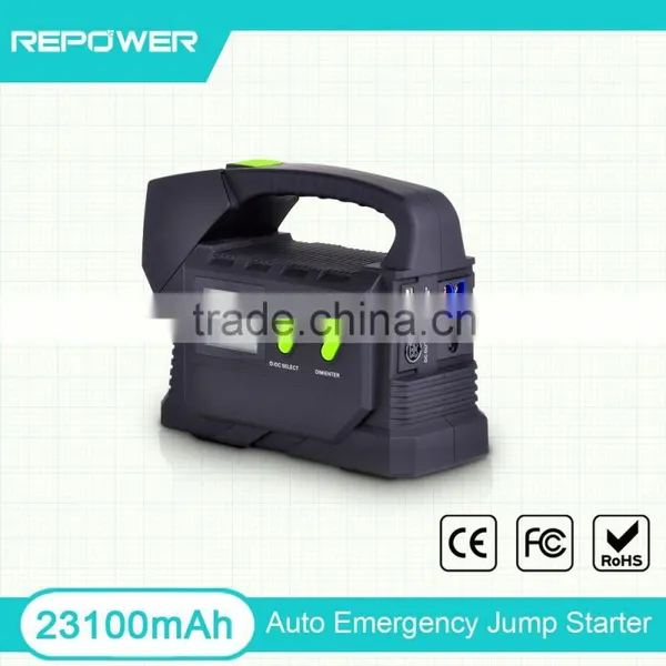 High Rate Polymer Batteries 23100mAh Auto Jump Starter Power Bank