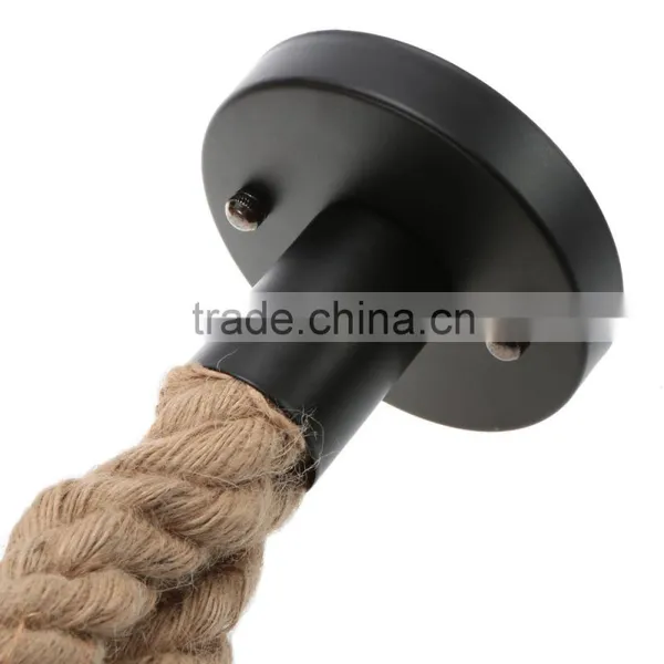 Vintage Rope Pendant Light Lamp Loft Creative Personality Industrial Lamp Edison Bulb American Style For Living Room 110v photo-6