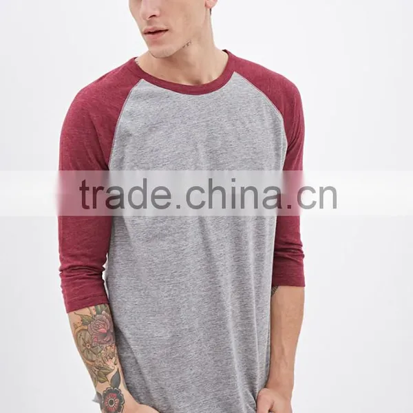 Cotton T-shirt High Quality Custom Making Reglan Slleve photo-6