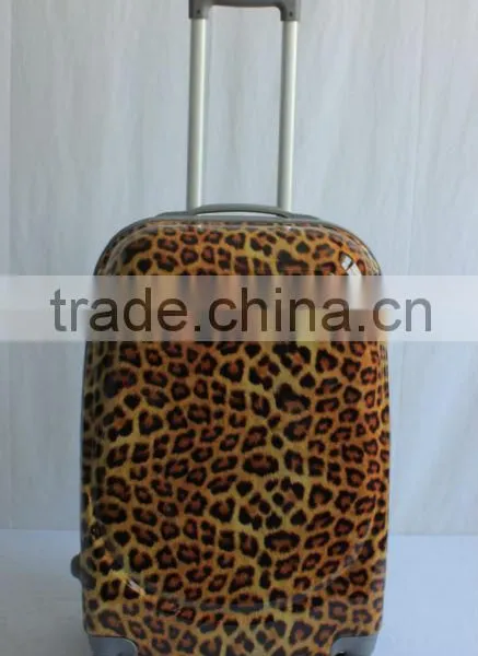 Latest Styles for ABS&PC Leopard Printed Hard Side Trolley Luggage
