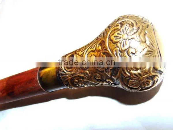ANTIQUE BRASS DESIGNER WALKING CANES-HOME DECOR WALKING CANES-DESIGNER WALKING CANES Wk1172 photo-3