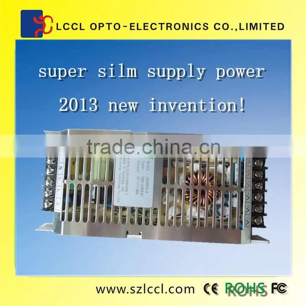 SUPER SLIM 2013 Hot Sale Adjustable 5V40A Power Supply of Led Screen Lightweight in