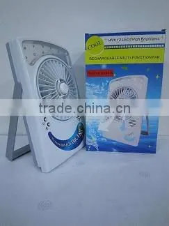 6'' Solar LED Rechargeable Fan