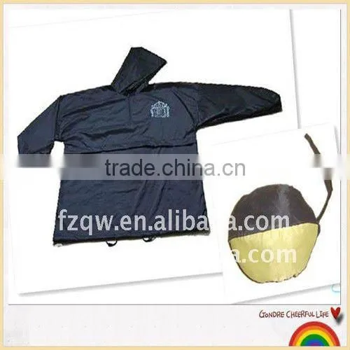 Convenient Folding Raincoat Jacket Into Pocket