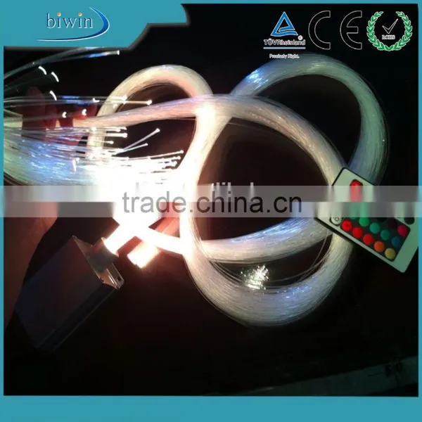 PMMA Side Glow Optic Fiber Lighting System With LED Light Emitter
