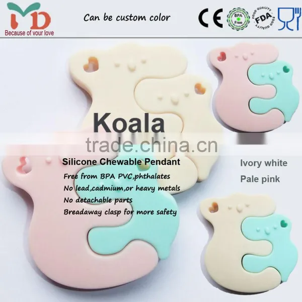 2014 Custom Silicone Teething Necklace/Food Grade /BPA Free Silicone Teething Necklace for Babies photo-5