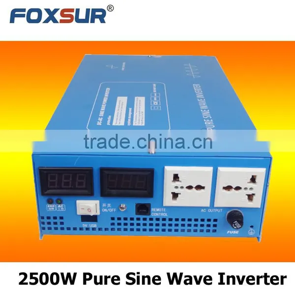 Excellent Quality Low Price 2500W Best Quality Big Power Pure Sine Wave Inverter 12V DC to 110V AC, DC to AC Solar Power Invert photo-2