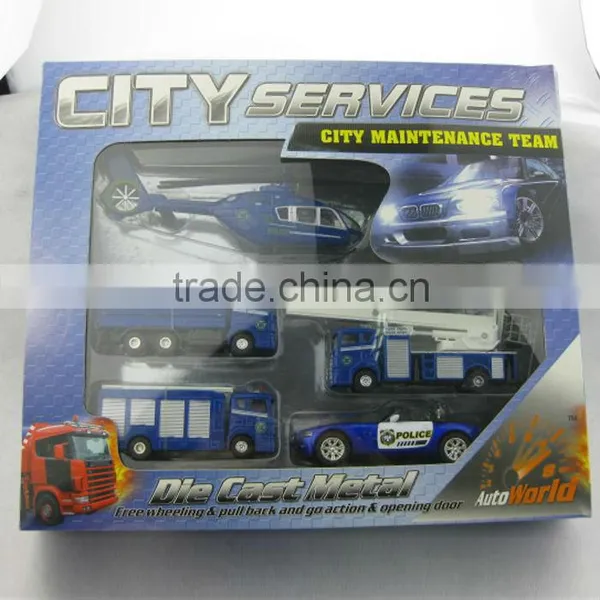 OEM City Maintenance Team Toy,die Cast City Vehicle Toy,vehicle Toy Set