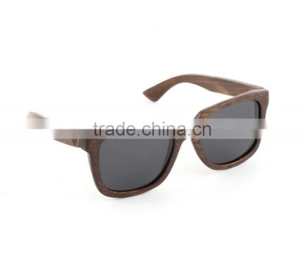 100% Handmade Custom Logo Style Polarized Lens Bamboo Wooden Sunglasses & Bamboo Case photo-4
