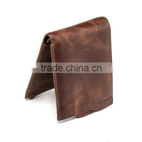 Professional Factory Supply Travel Custom Design Excellent Quality Man Purse Leather photo-2